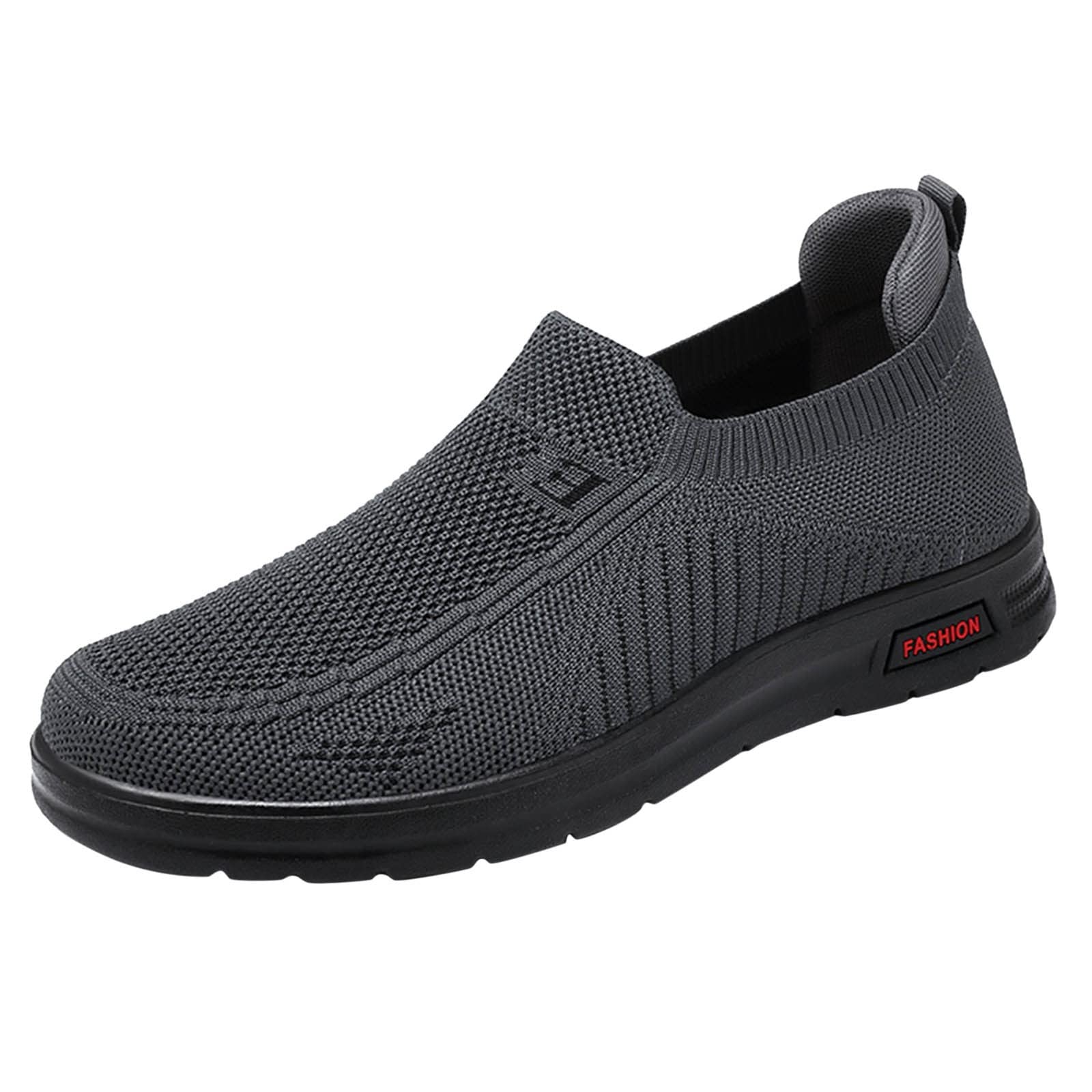 MLAGJSS Men's Running Sneakers - Breathable Mesh, Non-Slip, Size 13 Black Athletic Shoes for Jogging, Gym & Casual Wear