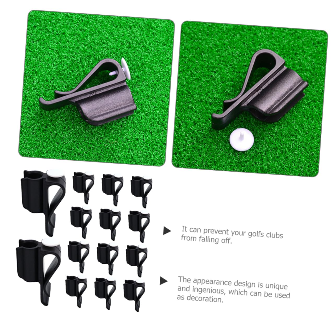 COHEALI 14-Piece Red Golf Club Organizer Set - Black Stand with Putter Holder, Ball Rack & Accessories Bracket for Golf Bag Organization | Perfect for Golf Course, Driving Range & Home Storage