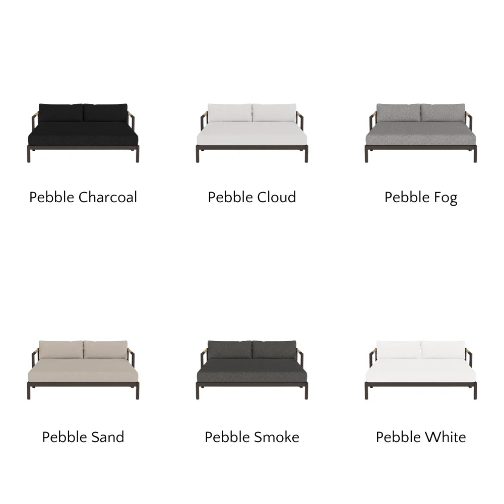 Breeze XL Daybed - Modern Outdoor Patio Lounger with Cushion, Waterproof & UV Resistant - Perfect for Poolside, Garden, or Backyard Relaxation