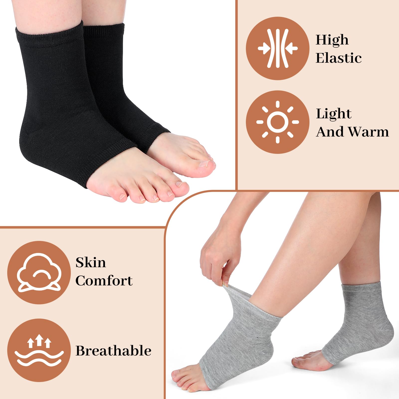 16 Pairs Cotton Toeless Socks for Women & Men - Breathable Pedicure, Flip Flop & Yoga Socks with Open Toe Design - Perfect for Spa, Nail Salon, Home Relaxation & Workouts