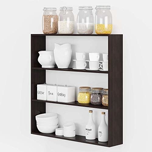 Modern Black Metal Kitchen Rack - 1 Tier Countertop Storage for Spices & Utensils
