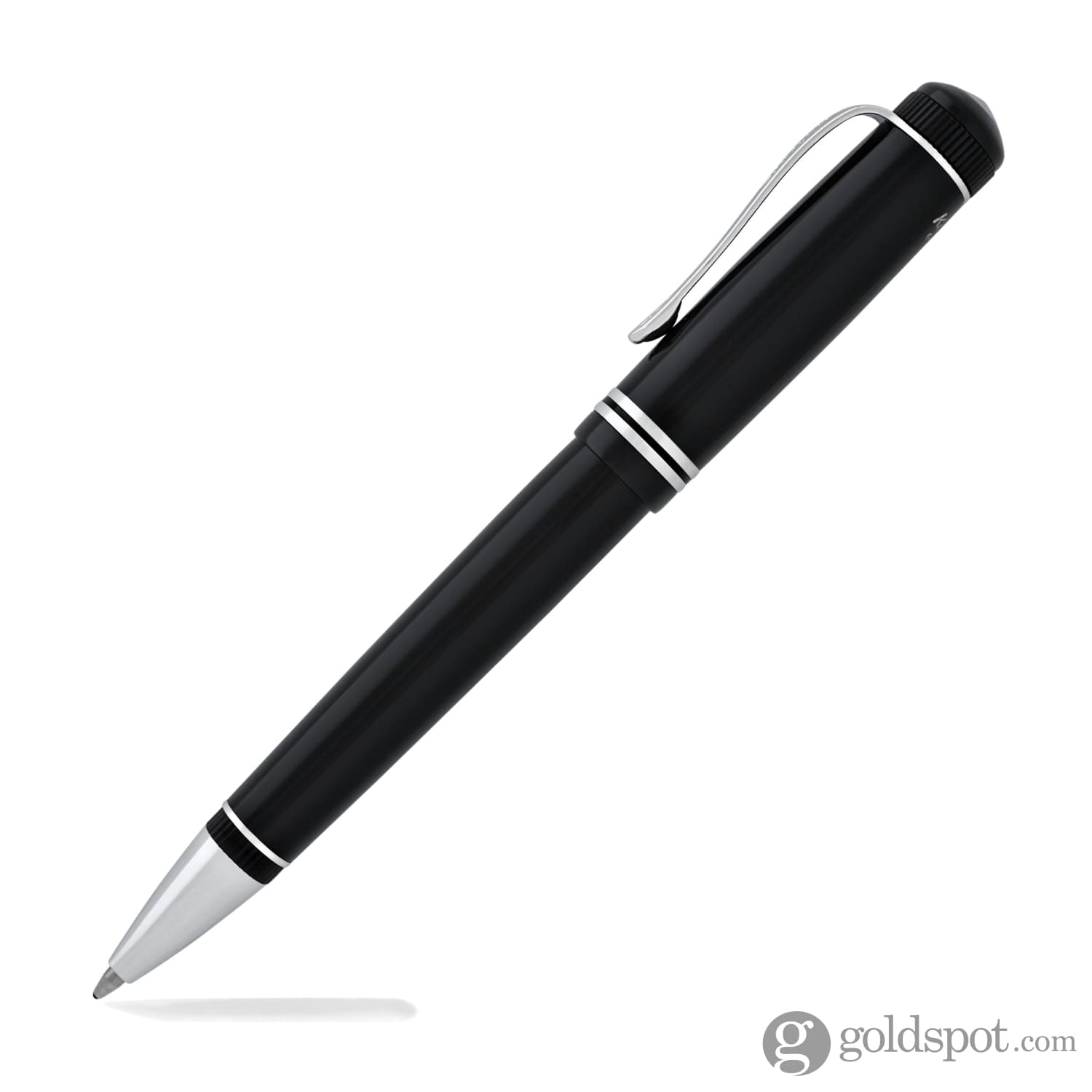 Kaweco Dia2 Ballpoint Pen - Premium Black & Silver Refillable Rollerball Pen for Office, School & Business Gifts | Smooth Writing & Elegant Design