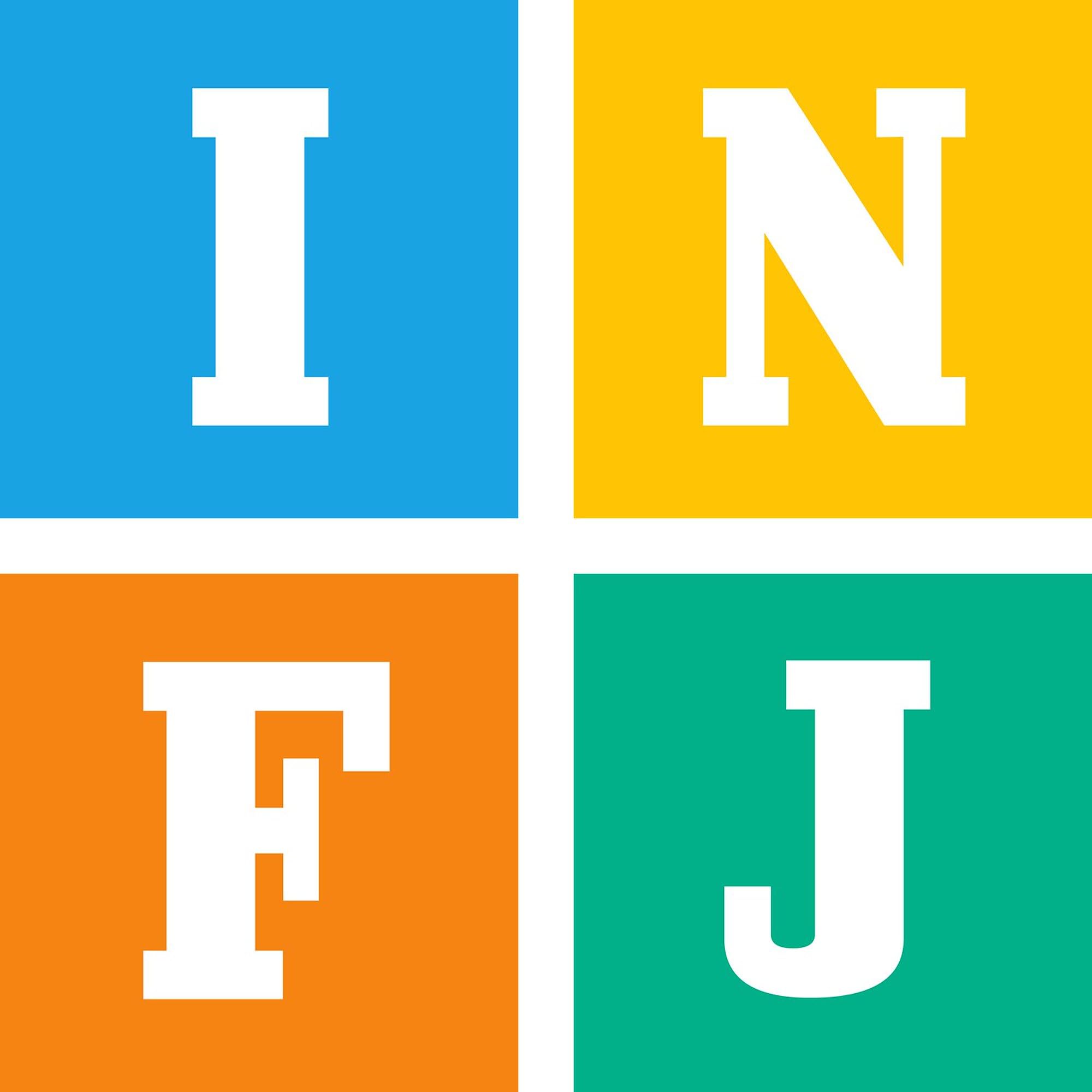 INFJ Personality Sticker - Myers Briggs Square Bumper Decal for Cars, Laptops & Water Bottles | Perfect for INFJ Enthusiasts, Psychology Students & Personality Type Lovers