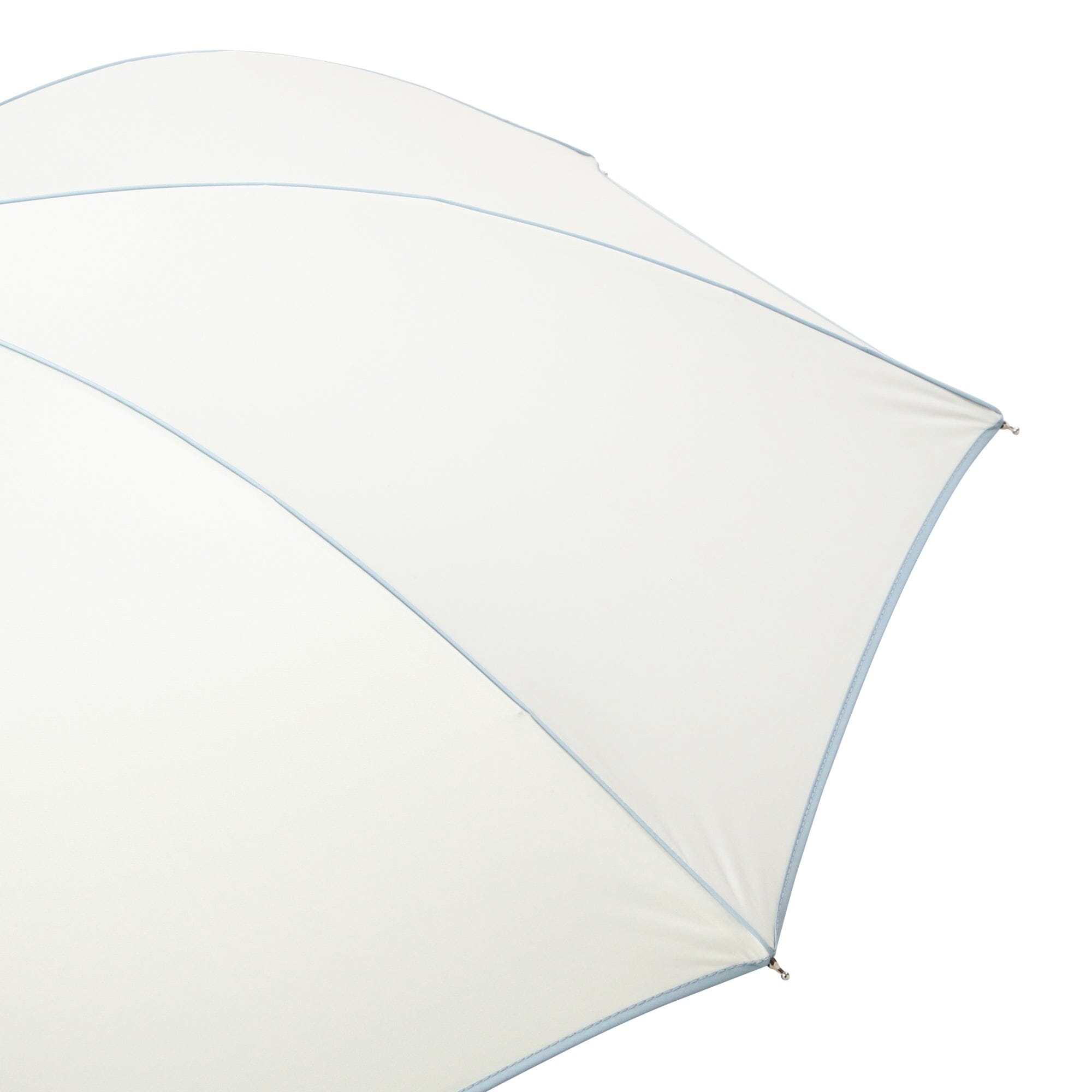50cm White Blackout Piping Long Umbrella for Outdoor Rain Protection - Perfect for Walking, Commuting, and Travel