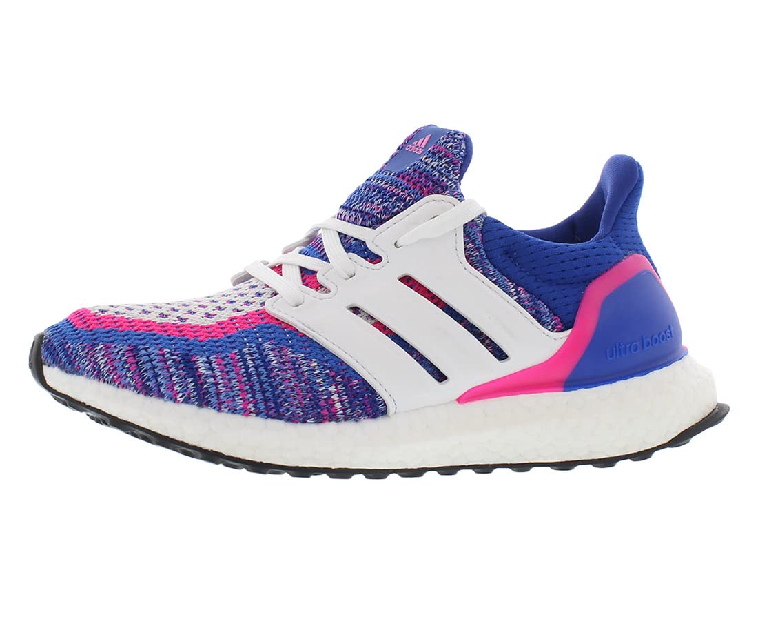 Adidas Kids Girls Ultraboost Running Shoes - Lightweight Comfort Sneakers for Active Girls, Blue & Pink | Perfect for School, Sports & Daily Play