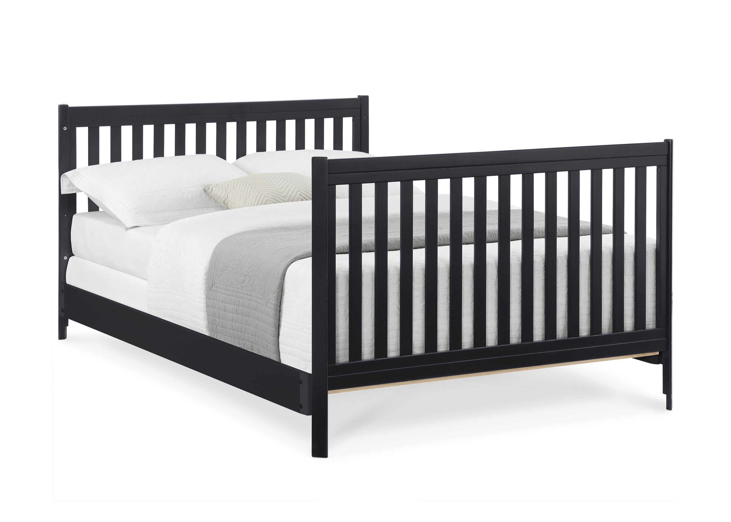 Tribeca 4-in-1 Convertible Baby Crib - White Nursery Furniture for Newborn to Toddler Bed - Perfect for Modern Nursery Rooms & Daycare Centers
