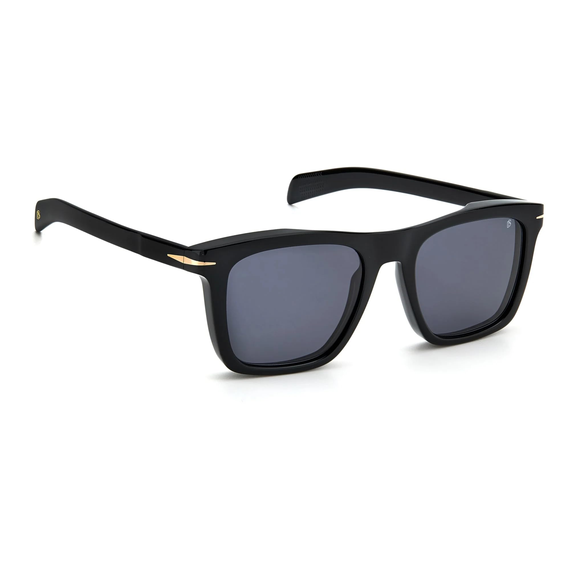David Beckham DB 7000/S Black/Grey 51/20/145 Men's Sunglasses - UV Protection Polarized Lenses for Driving, Outdoor Sports & Fashion