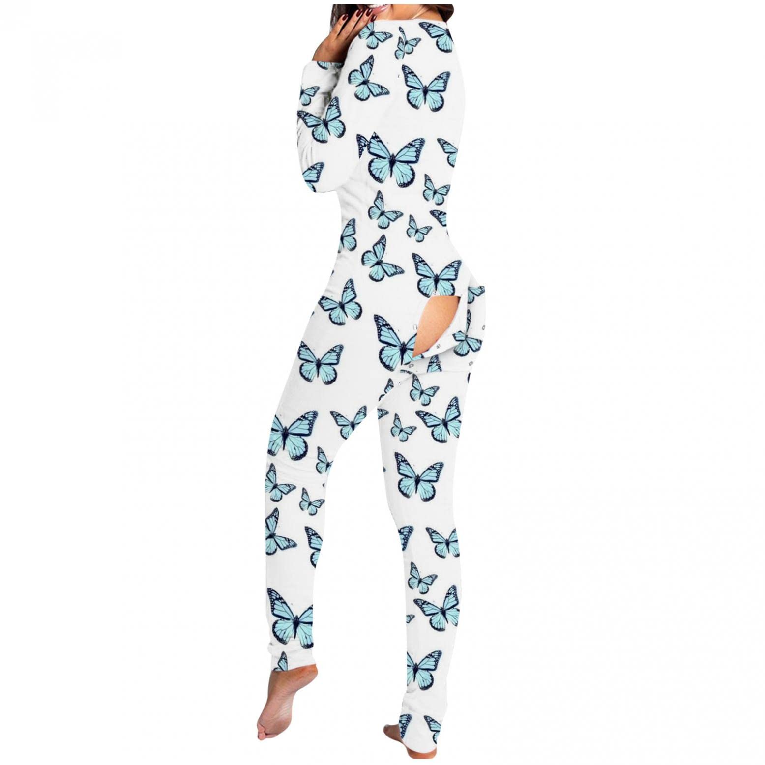 Sexy Women's Lingerie Set - Naughty One Piece Pajama Jumpsuit with Long Sleeves | Comfortable Sleepwear & Bodysuit Underwear for Romantic Nights, Boudoir Photoshoots & Special Occasions
