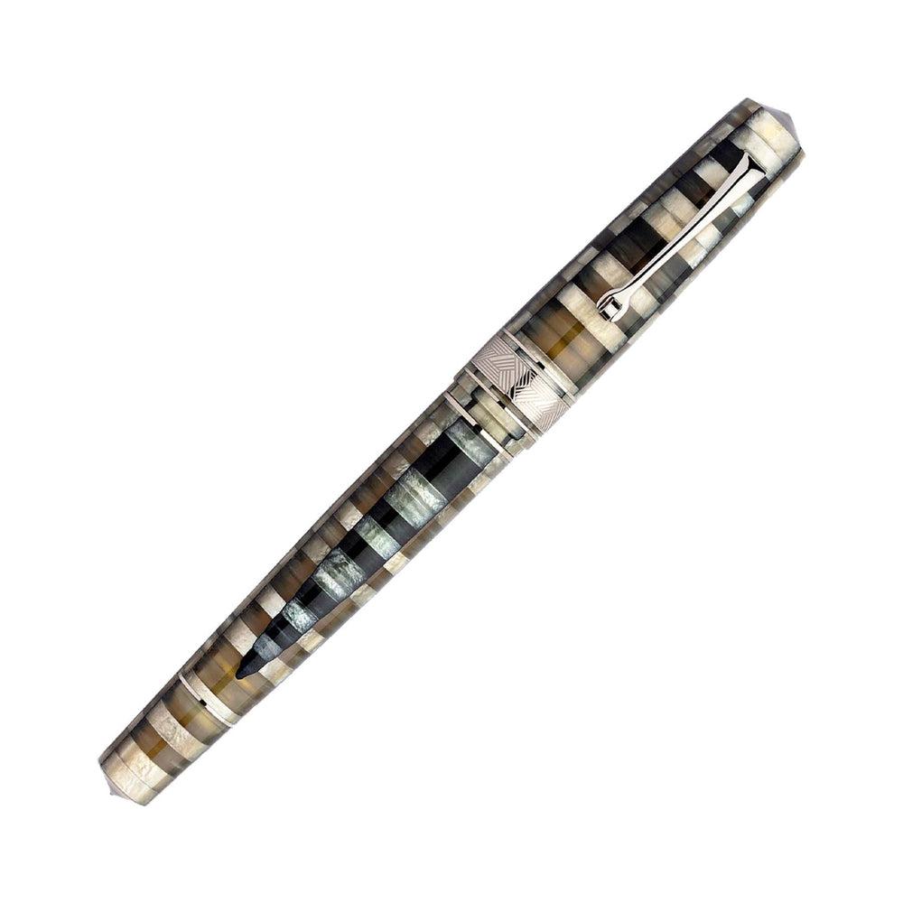 Leonardo Fountain Pen Mosaico with 14K Gold Nib - Premium Writing Instrument for Calligraphy, Journaling & Elegant Note-Taking