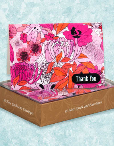 Elegant Pink Floral Thank You Cards - Set of 10 Blank Note Cards with Envelopes for Weddings, Birthdays & Appreciation Gifts