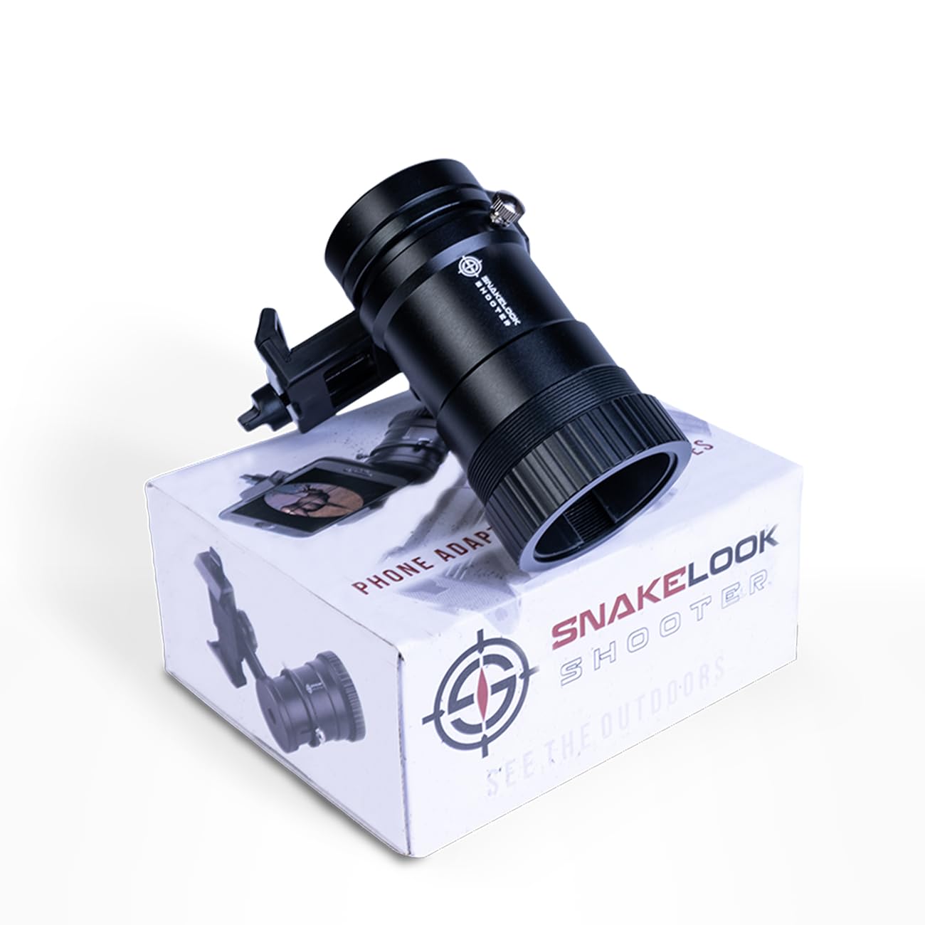 SnakeLook™ GEN 2 Universal Rifle Scope Phone Adapter - Quick Connect Smartphone Camera Mount for Hunting & Shooting | Compatible with iPhone & Android | Perfect for Outdoor Adventures, Wildlife Photography & Target Practice
