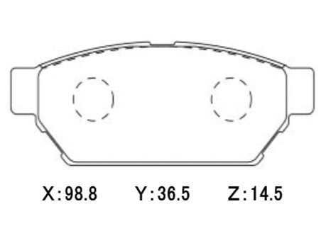 High-Performance Winmax W5 WMP303 Rear Brake Pads for Mitsubishi Lancer Evo 1 & 2 - Perfect for Track Racing & Street Performance