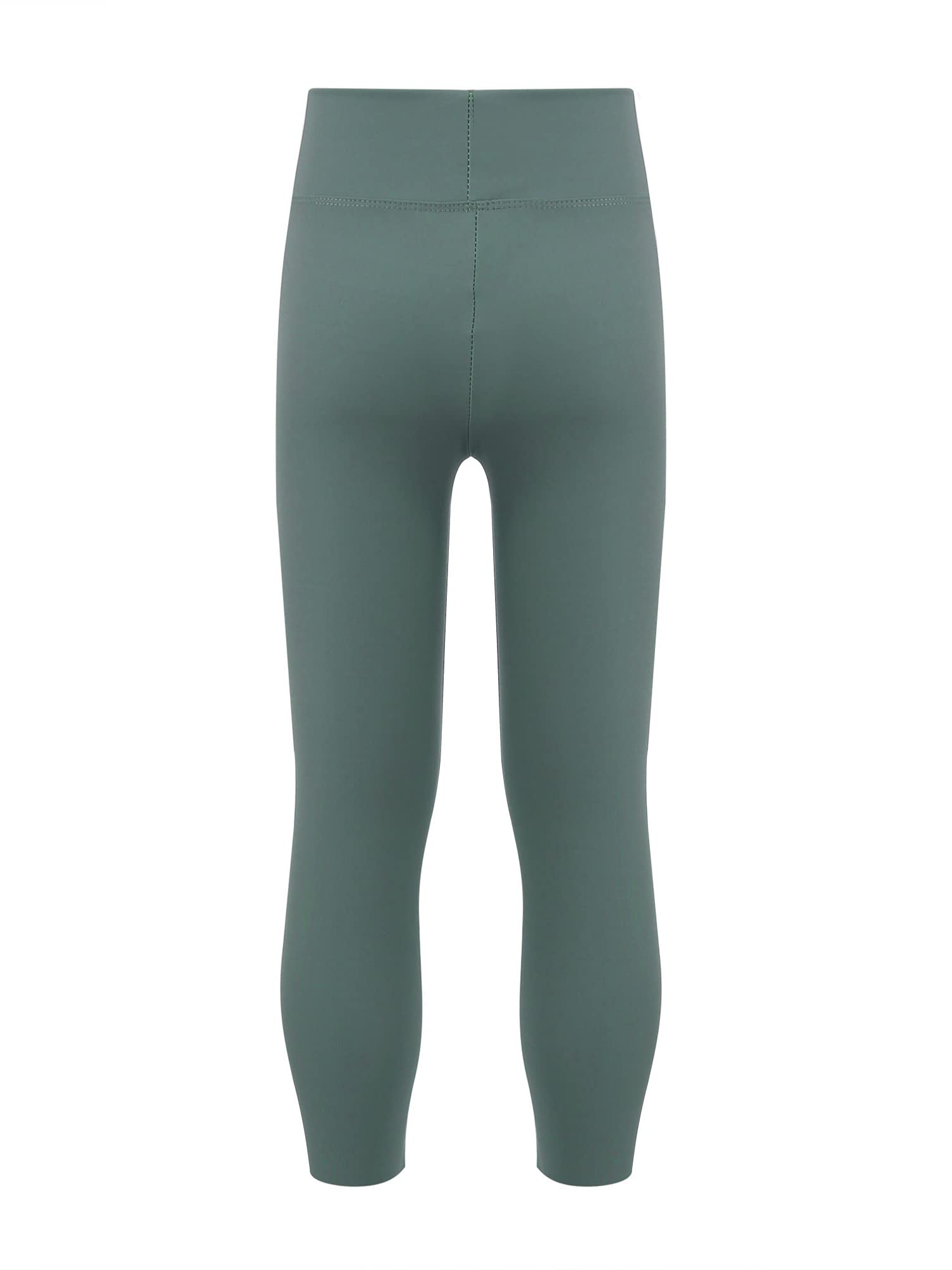 dPois Girls' Stretchy Leggings - Elastic Waistband Soft Dance Tights - Full Length Activewear Pants for Yoga, Running & Playtime