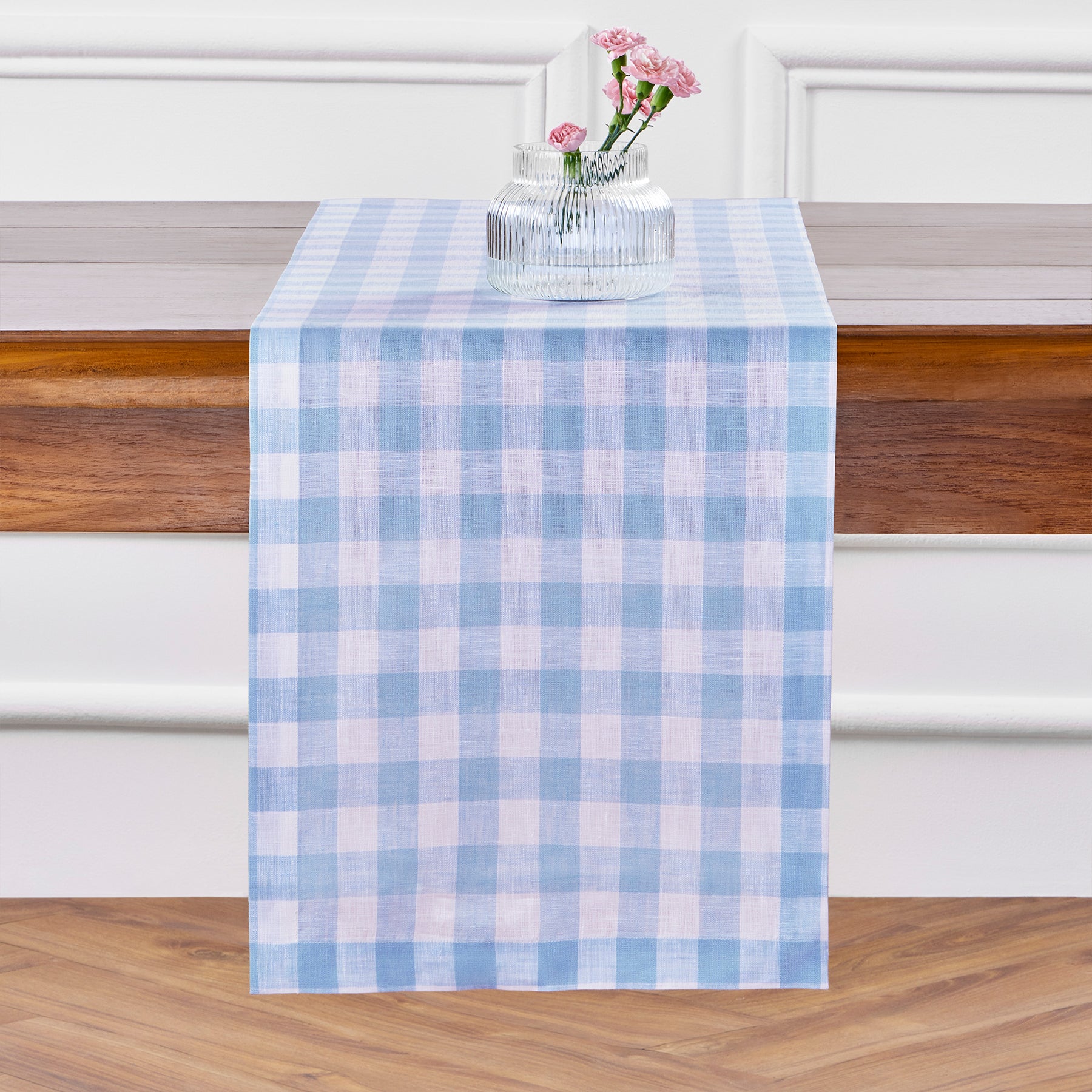 Morgan Check Table Runner - Classic Plaid Cotton Tablecloth for Dining & Kitchen Decor - Perfect for Holiday Dinners, Parties & Farmhouse Style Home Decor