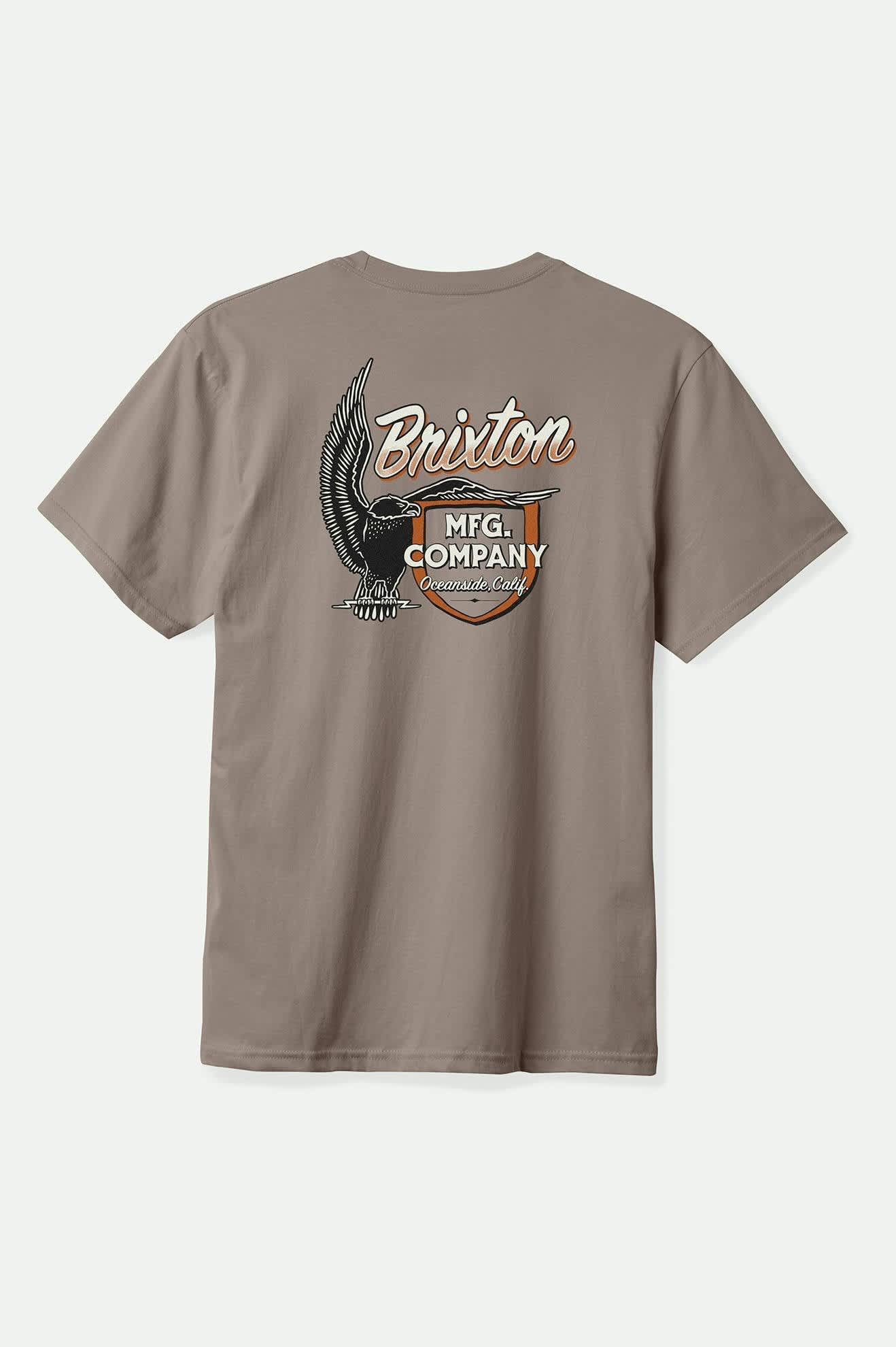 Premium Highline Short Sleeve Standard T-Shirt for Men - Soft Cinder Worn Wash Vintage Style | Casual Everyday Wear, Street Fashion & Layering Essential