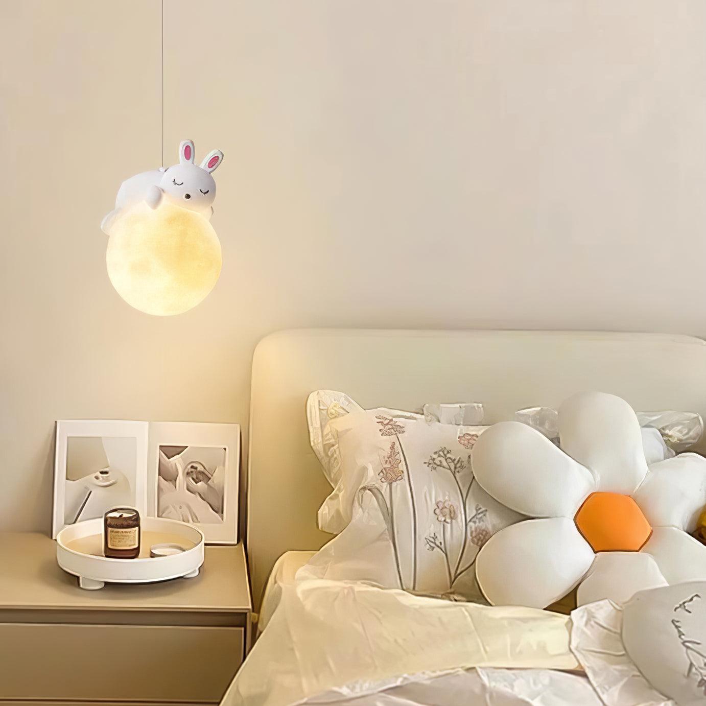 Animal Sleeping Pendant Lamp - Cute Animal-Shaped Night Light for Nursery, Kids Room & Bedroom Decor - Perfect for Creating a Cozy and Dreamy Atmosphere
