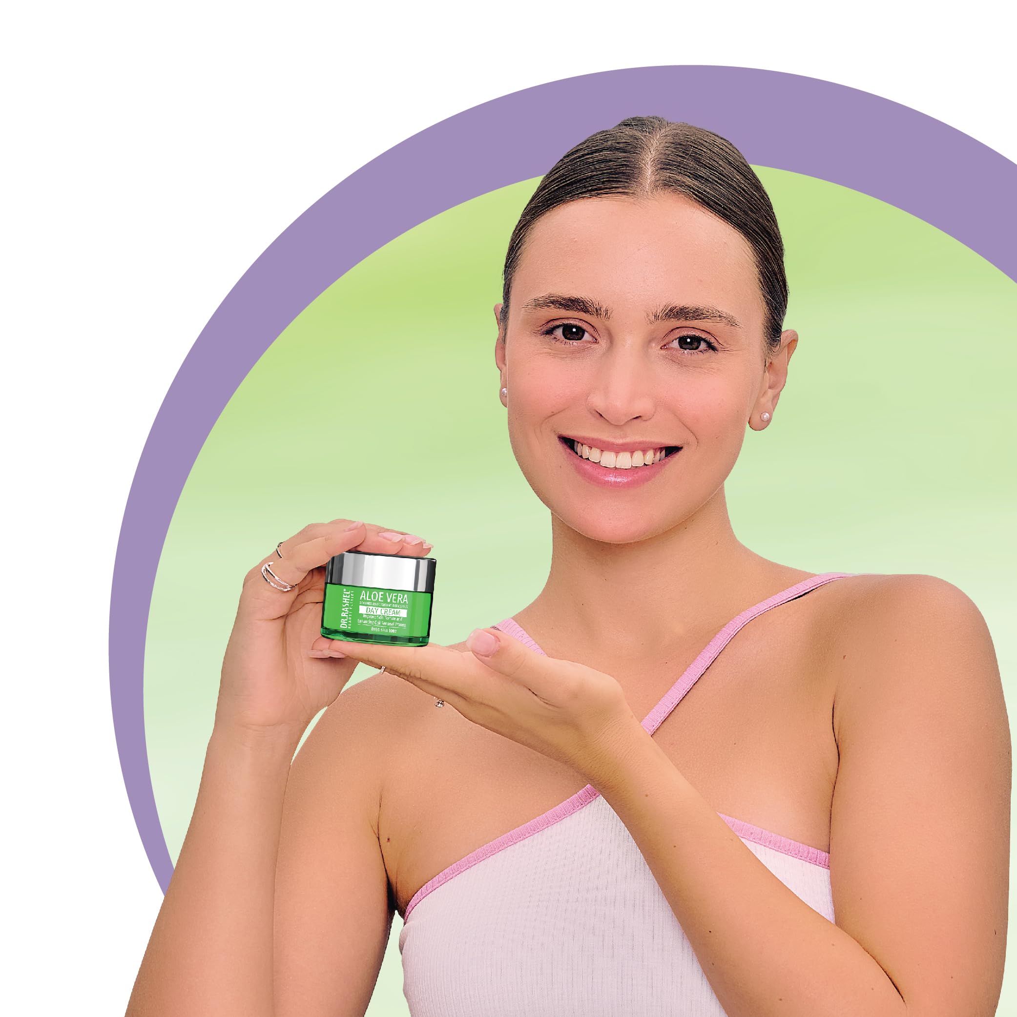 DR.RASHEL Aloe Vera Day Face Cream for Women & Men - All Skin Types - Vegan & Paraben Free - Deep Hydration & Moisturizing - Repair & Nourish Dry Skin - Use for Daily Skincare Routine & After Sun Care