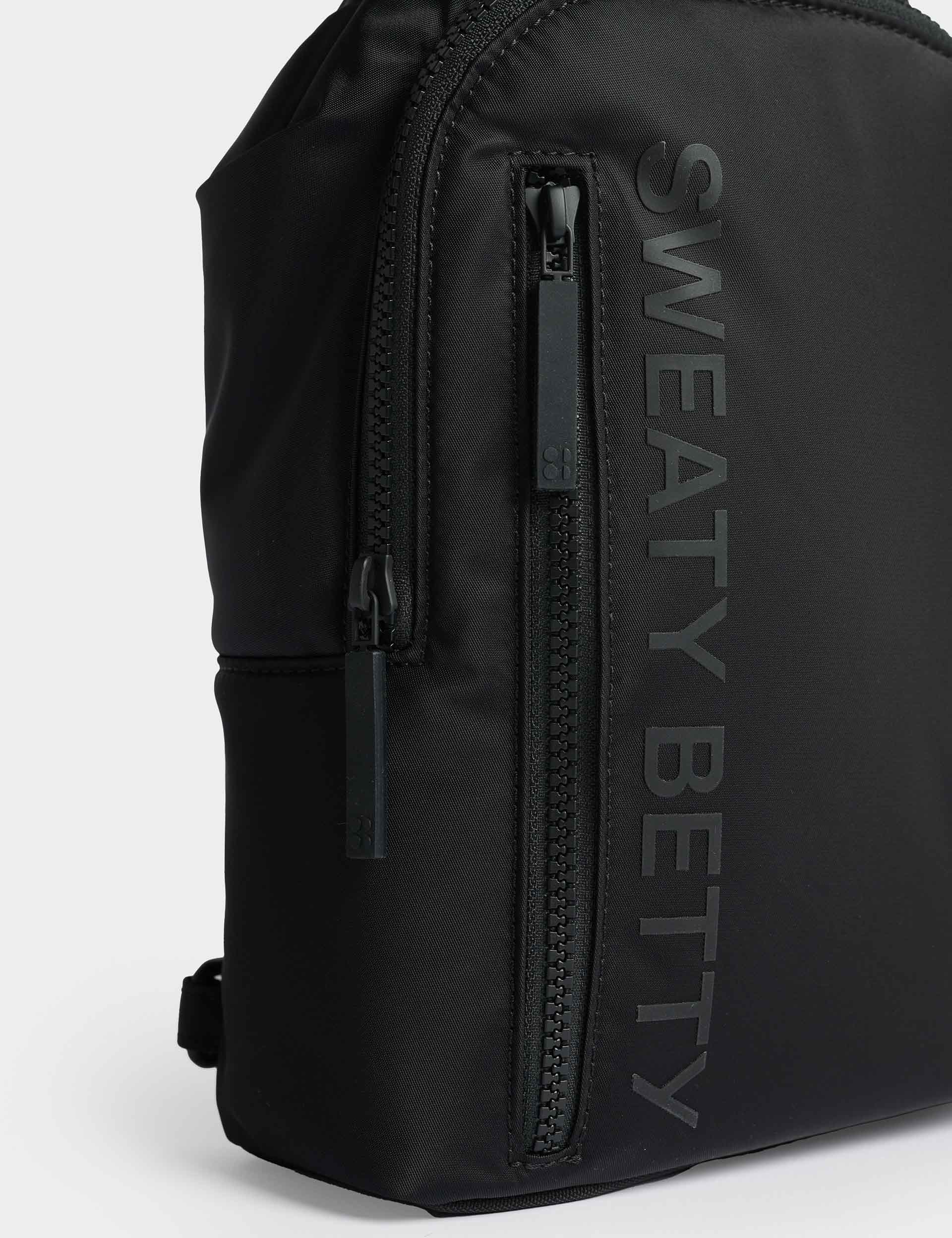 Motion Sling Bag for Men & Women - Lightweight Crossbody Shoulder Bag, Waterproof & Anti-Theft Travel Backpack - Perfect for Hiking, Gym, Cycling & Daily Commute (Black)