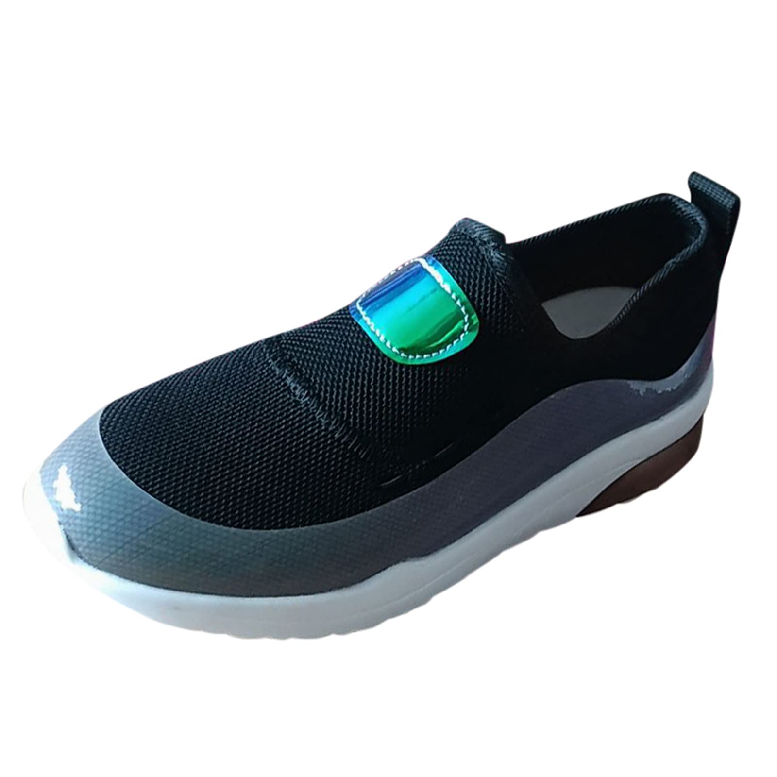 Women's Lightweight Breathable Mesh Walking Shoes - Non-Slip Lace-Up Tennis Sneakers for Women | Comfortable Round-Toe Sports Shoes for Casual Wear, Jogging & Daily Activities