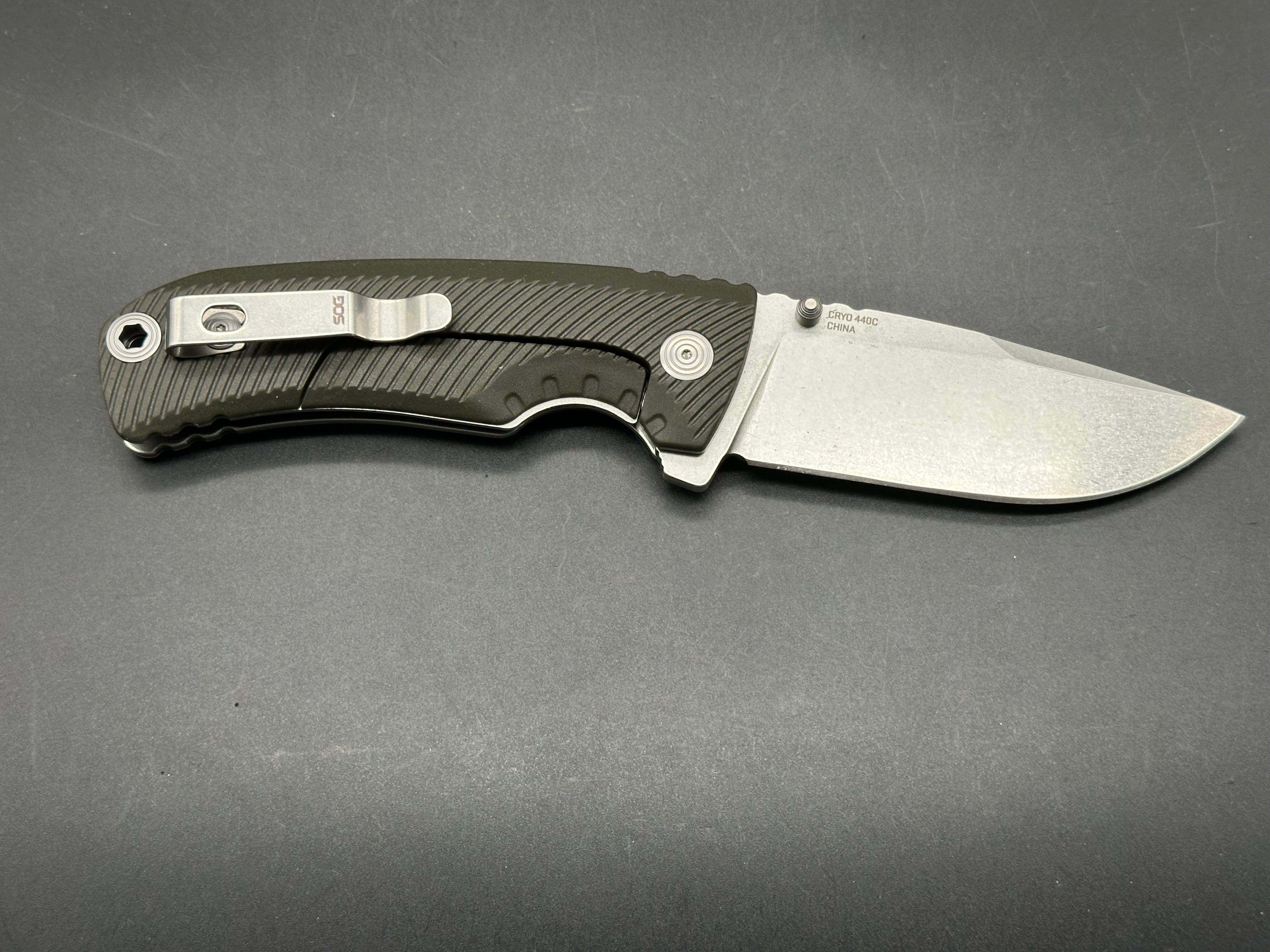 SOG Tellus FLK Folding Knife - 3.65