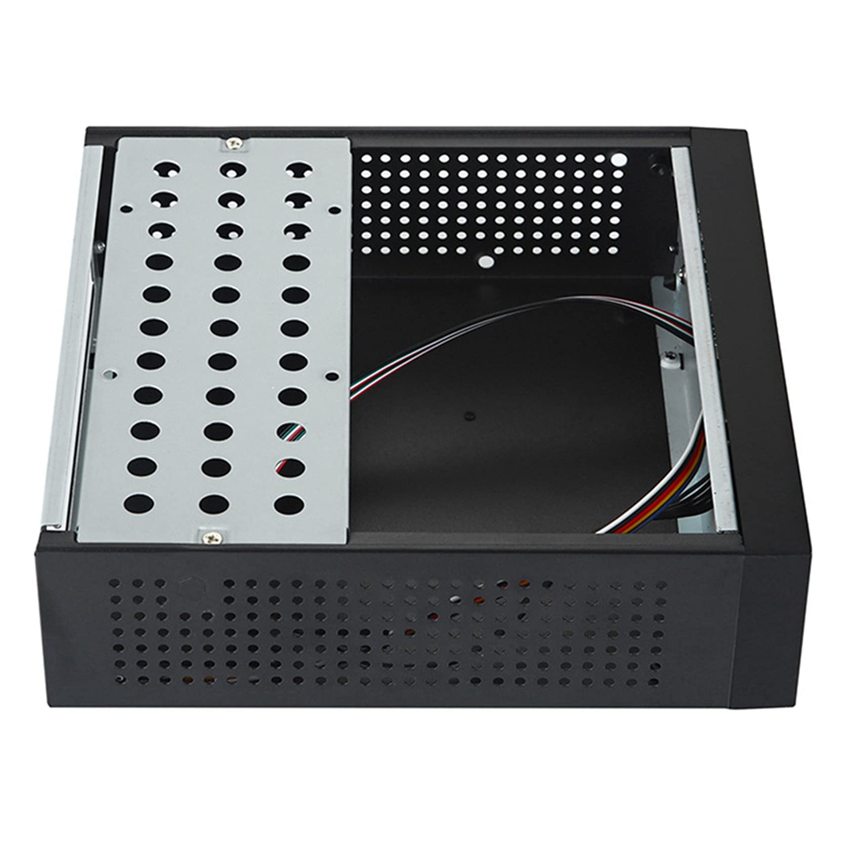KVSERT 2X ITX Computer Case M06 - Mini Desktop PC Case for HTPC & Industrial Control - Compact Chassis for Home Theater, Office & Industrial Applications
