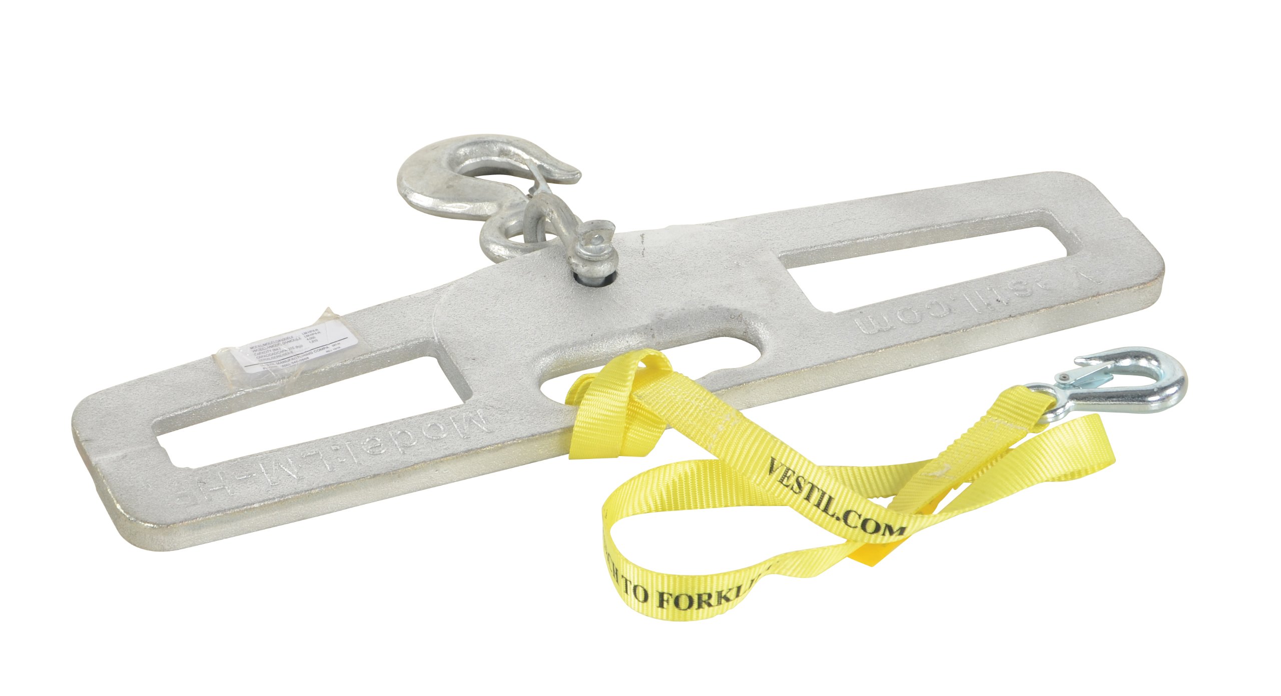 Steel Lift-Master Hook Plate 4000lb - Heavy Duty Rigid Hook for Construction & Warehousing