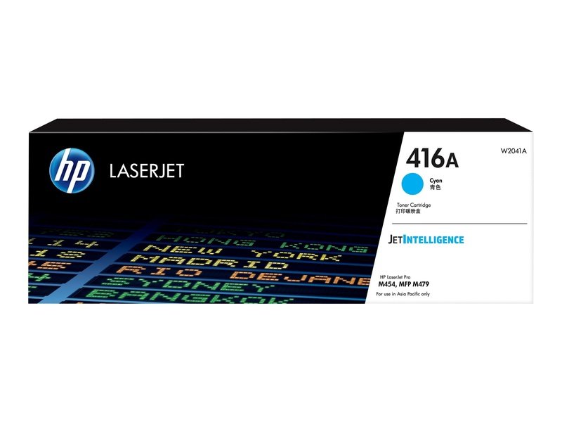 Original HP 416A Cyan Toner Cartridge - Compatible with HP LaserJet Pro M454/M479/M455/M480 Printers - High-Quality Replacement for Home & Office Printing Needs