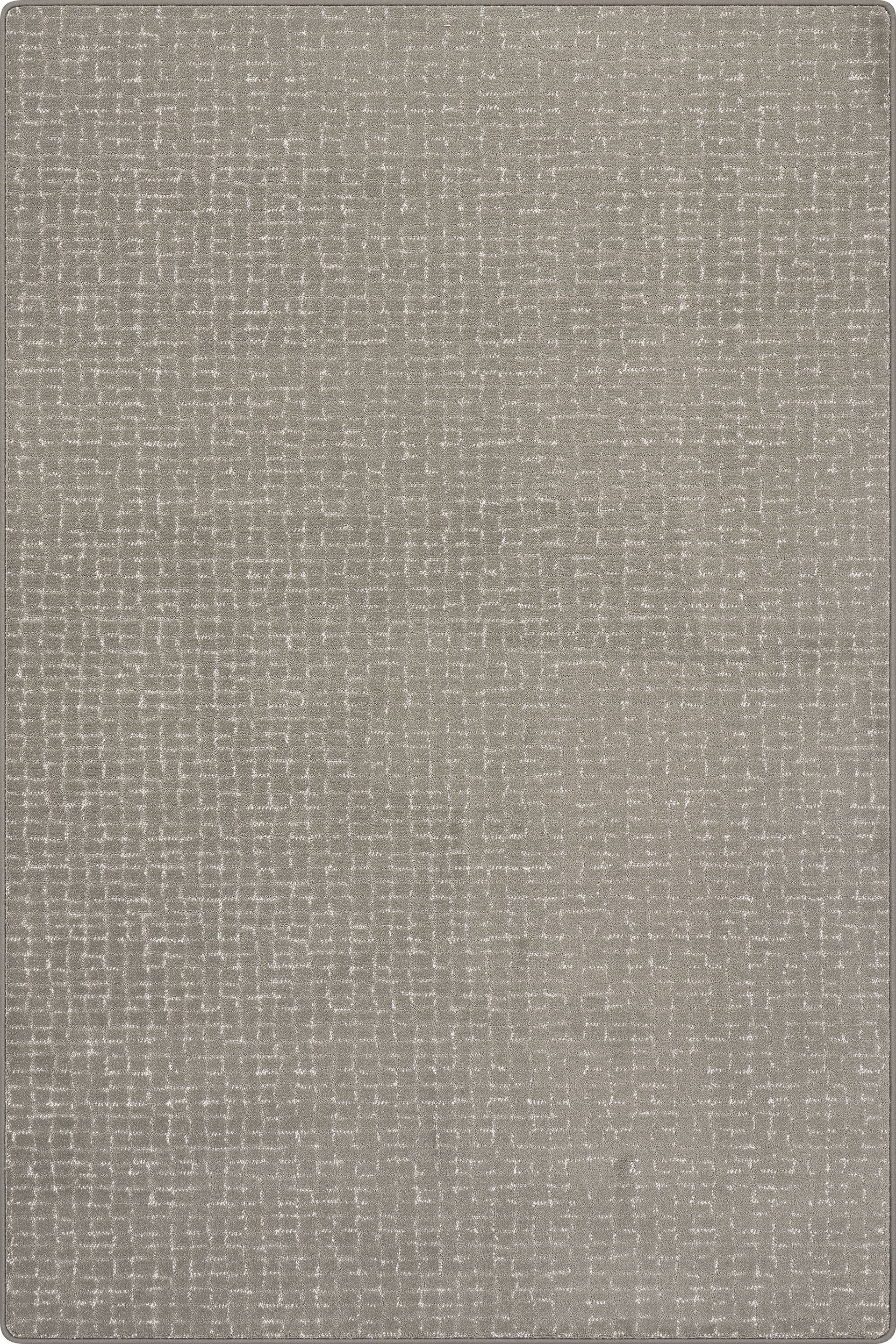 Custom Chickadee Checked Rug Swatch Sample - Soft Grey Fabric for Home Decor | Perfect for Living Room, Bedroom, or Office Design Inspiration