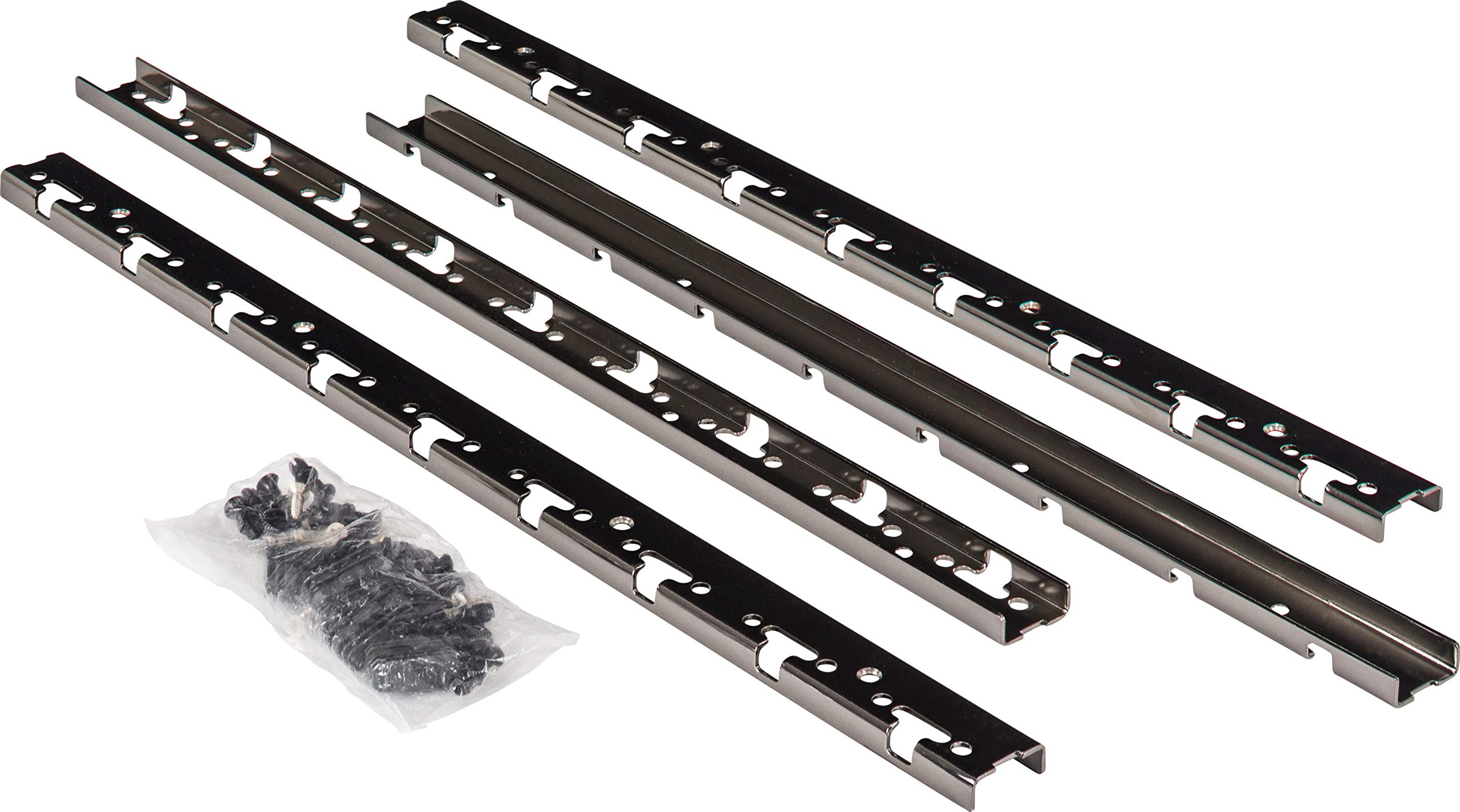 Stylish Black Nickel Pilaster Kit for SWS-WB - Modern Storage Solution for Home & Office Organization