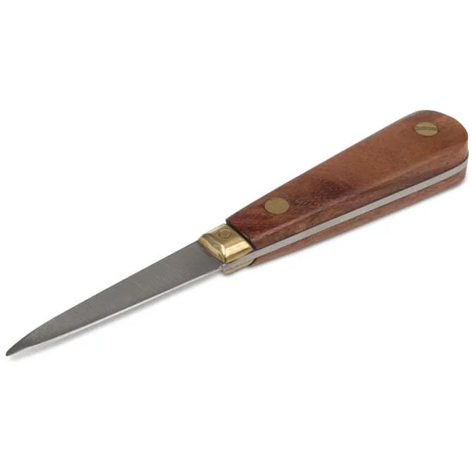 Premium French Oyster Knife with 2.5 Inch Stainless Steel Blade - Professional Shellfish Tool for Shucking Oysters, Clams & Seafood - Perfect for Home Kitchens, Restaurants & Outdoor Seafood Parties