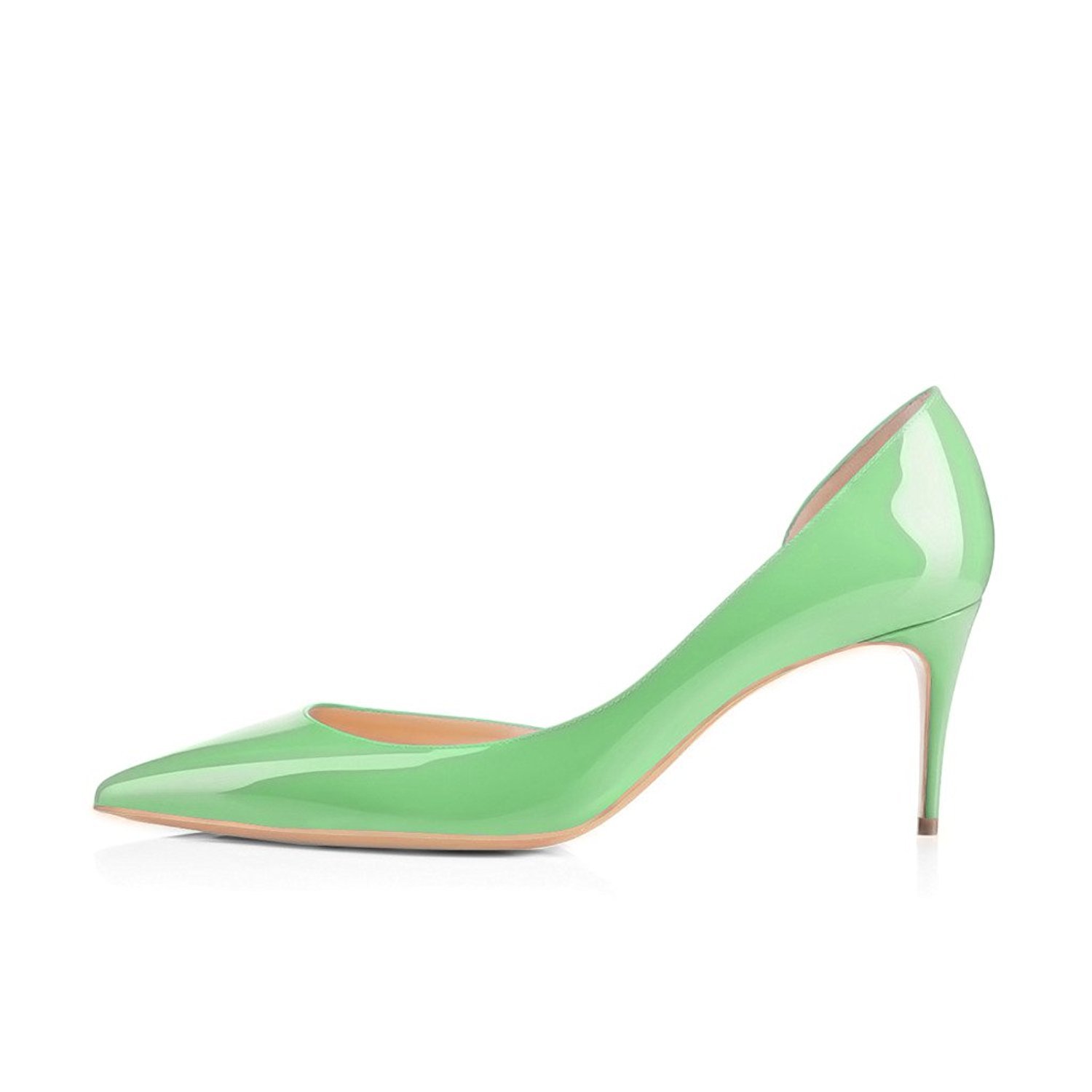 Sexy Women's D'Orsay Pumps - Pointed Toe Stiletto High Heel Dress Shoes for Women | Slip On Elegant Heels for Party, Wedding & Office Wear