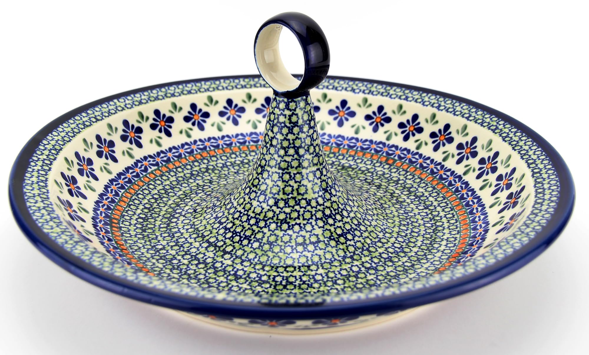 Handmade Polish Pottery Extra Large Fruit Bowl - Vegetable Serving Dish, Party Centerpiece, Housewarming Gift for Kitchen & Dining Decor | Perfect for Entertaining, Holiday Gatherings & Farmhouse Style Decorations
