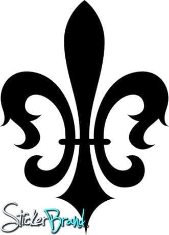French Fleur De Lys Vinyl Wall Decal Sticker - Elegant Home Decor for Living Room, Bedroom & Nursery | Self-Adhesive Removable Wall Art #KTudor108