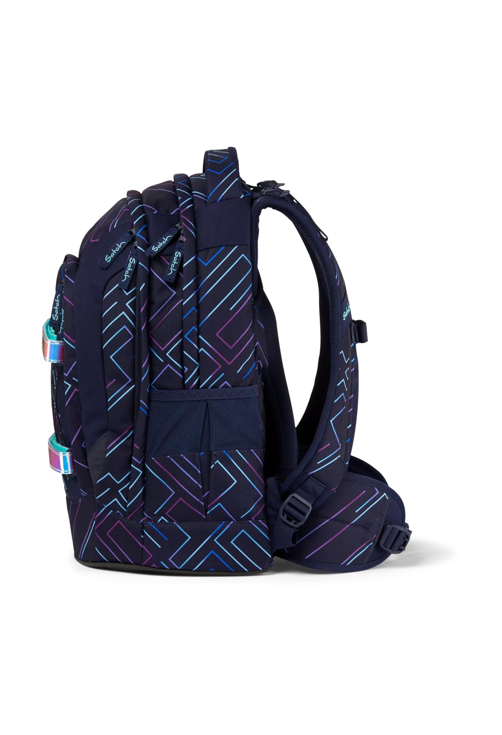 Satch Pack Laser Backpack for Kids & Teens - Unisex Violet (Morado) School Backpack, Lightweight Durable Daypack for School, Travel & Outdoor Activities