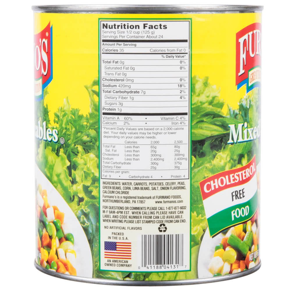 Premium Mixed Vegetables - #10 Can (6/Case) | Bulk Frozen Vegetables for Restaurants, Catering & Meal Prep | TableTop King Brand