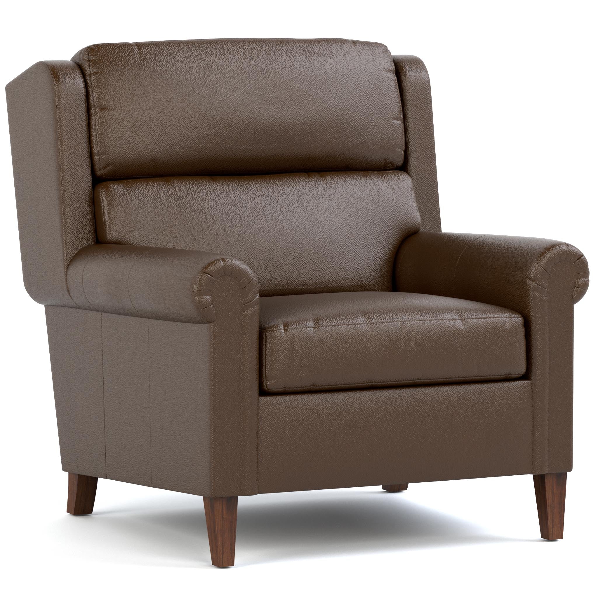 Woodlands Small Roll Arm Chair - Compact & Stylish Upholstered Accent Chair for Living Room, Bedroom, or Office - Perfect for Small Spaces & Cozy Reading Nooks