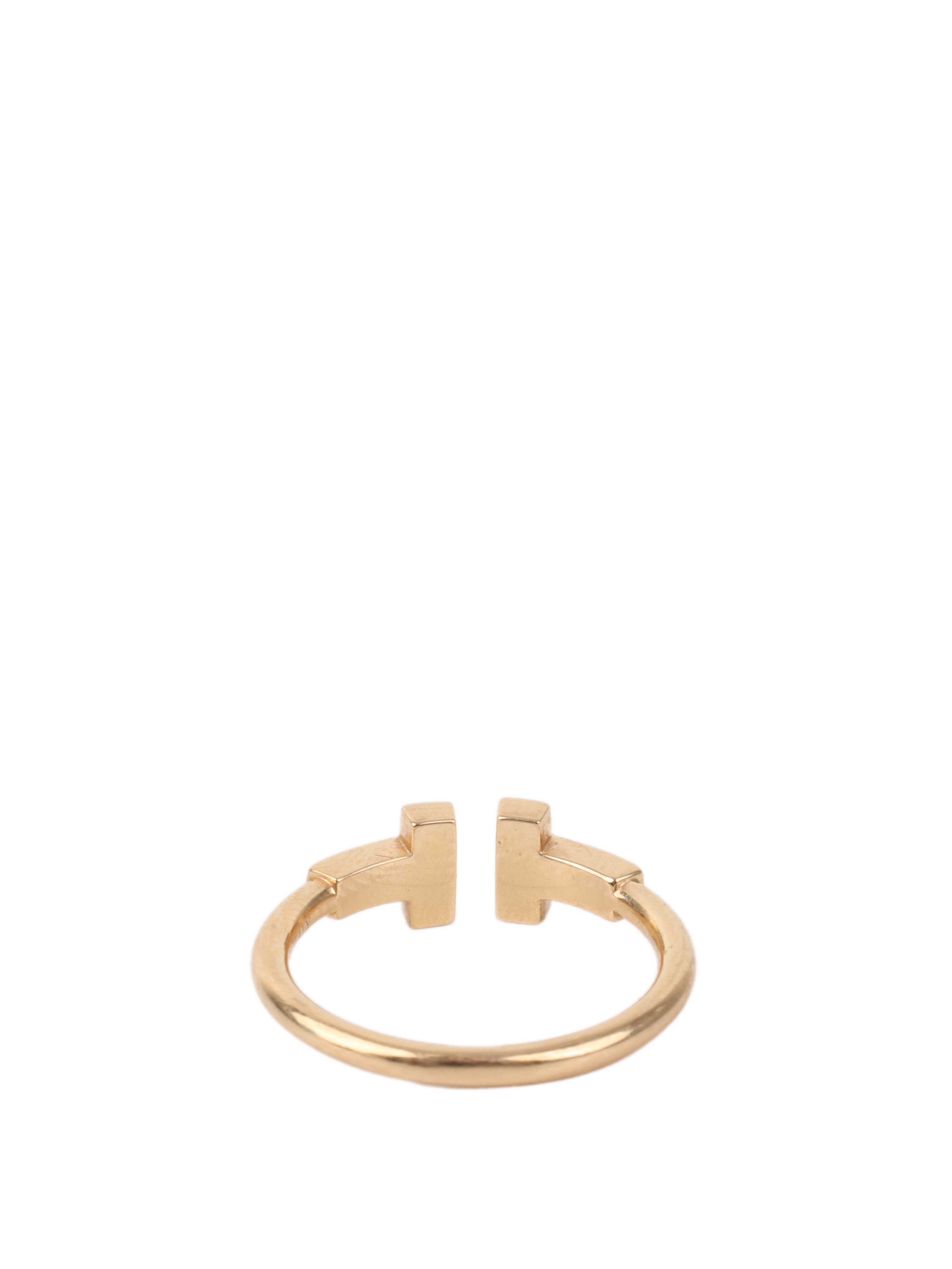 Tiffany & Co T Wire Diamond Ring - Elegant 18K Gold or Sterling Silver Band with Sparkling Diamonds | Perfect for Engagement, Wedding, Anniversary & Everyday Luxury Jewelry