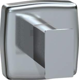 ASI 7340-S Satin Finish Stainless Steel Single Robe Hook - Contemporary Wall-Mounted Bathroom Hook (Pack of 5) - Perfect for Bathrooms, Bedrooms, and Entryway Organization