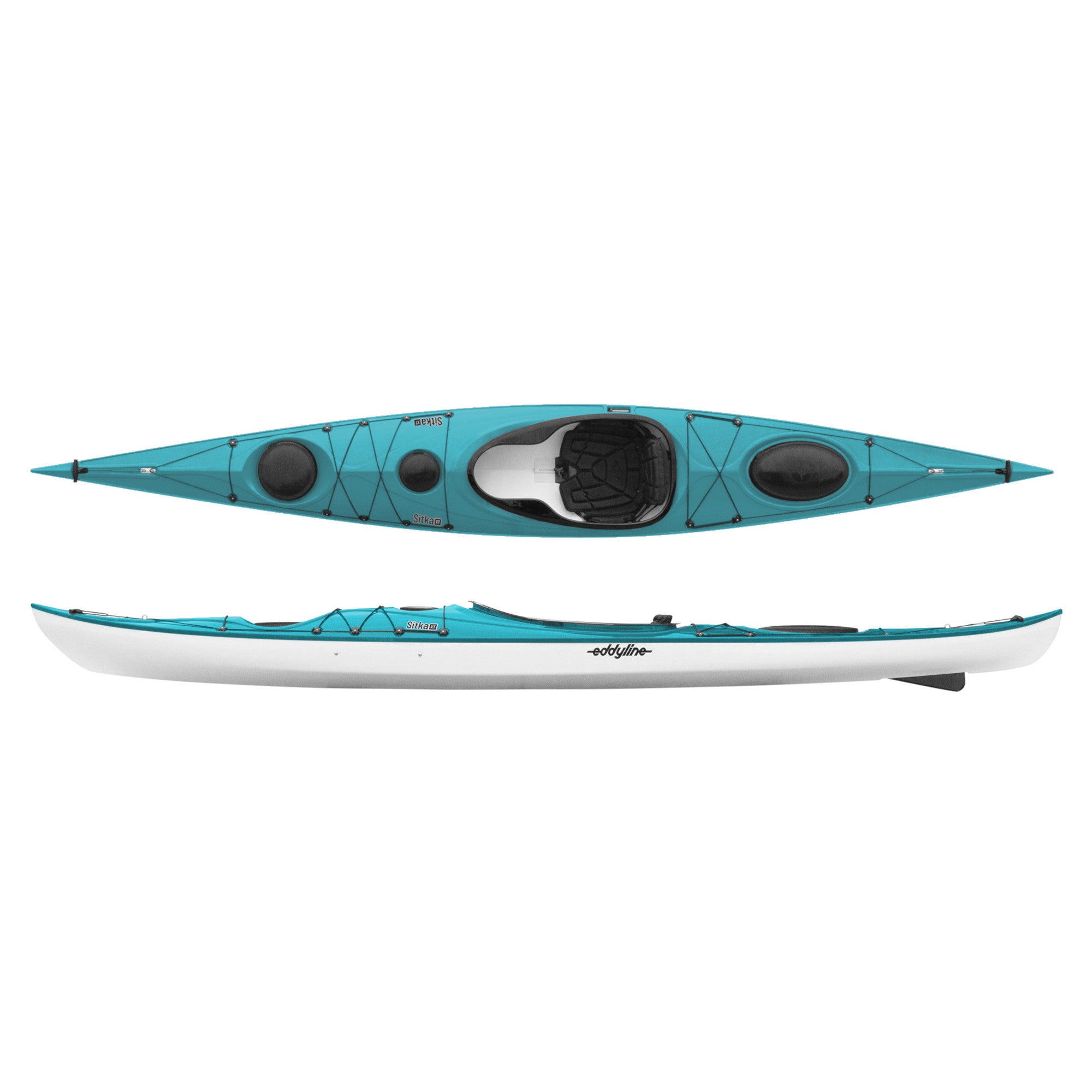 Eddyline Sitka XT Kayak - Lightweight & Durable Touring Kayak for Lakes & Rivers | Perfect for Fishing, Camping & Outdoor Adventures