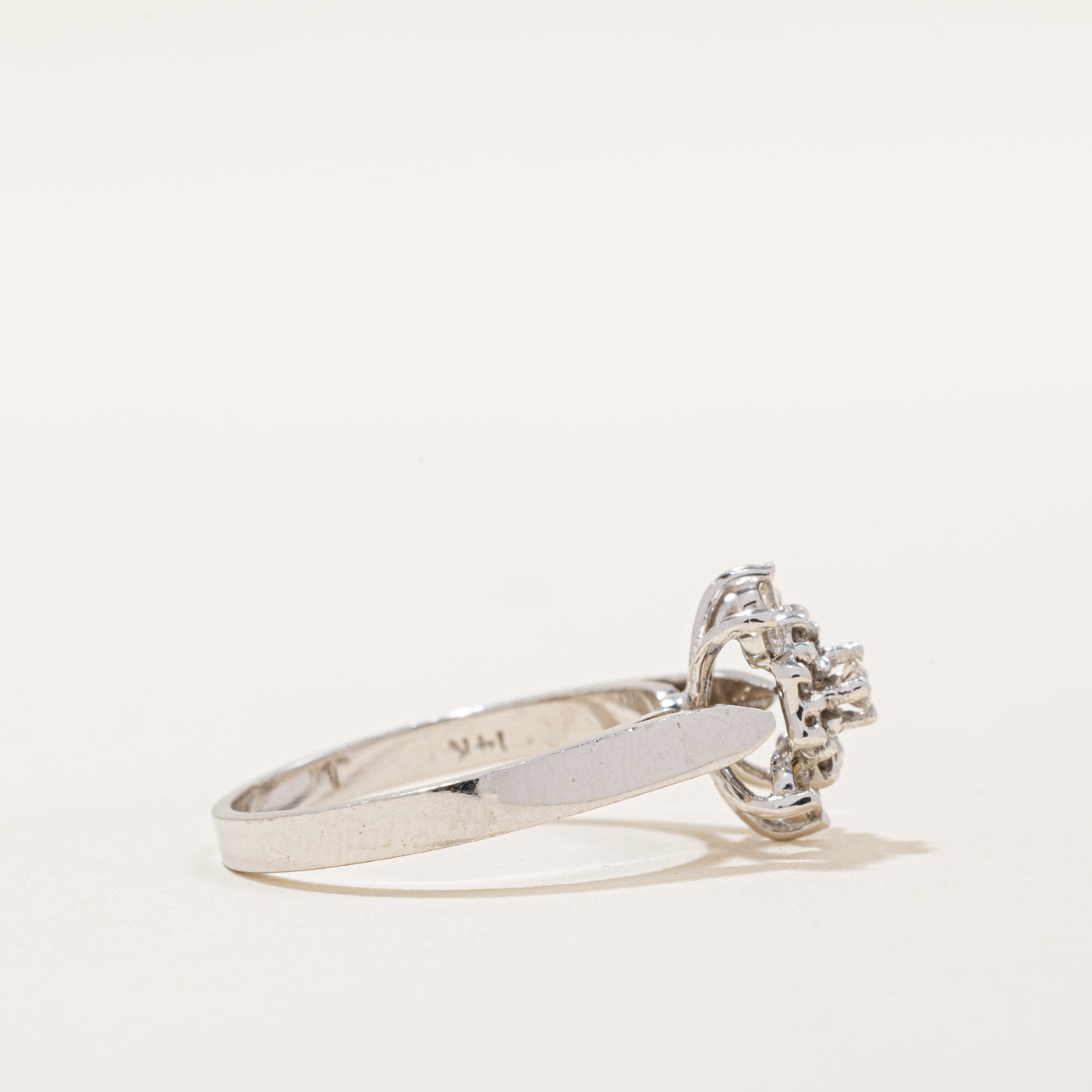 0.25ctw Diamond Cocktail Ring for Women - Size 6.25 | Elegant Party Jewelry for Evening Events, Weddings & Special Occasions