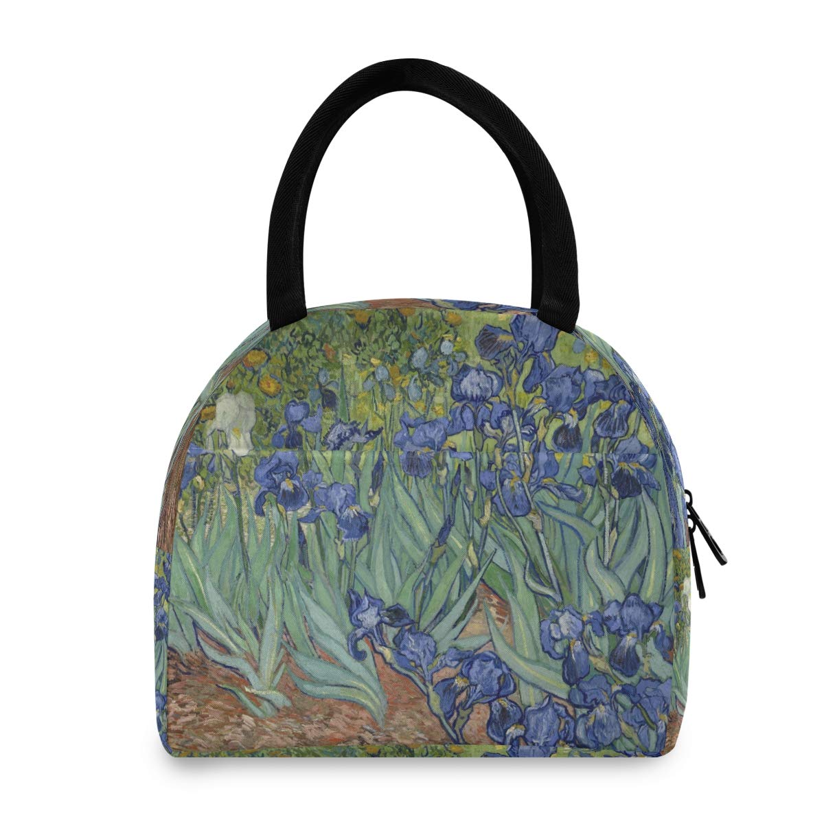 Van Gogh Iris Flower Insulated Lunch Box - Leakproof Cooler Bag for Adults, Kids, Women & Men - Perfect for School, Office, Picnics & Outdoor Activities