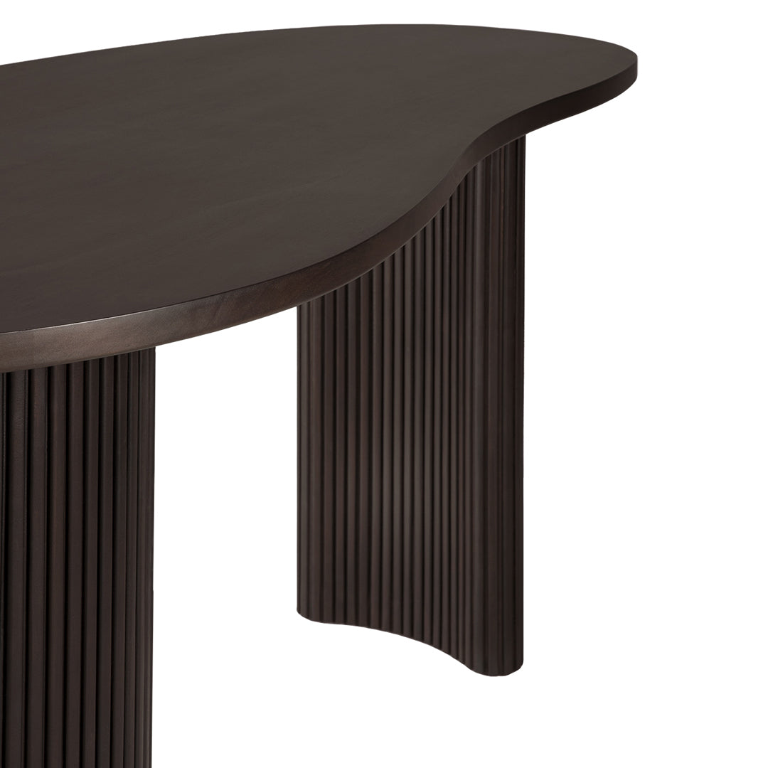 Jacques Deneef Boomerang Desk by Ethnicraft - Modern Wooden Writing Desk for Home Office, Study & Workspace - Stylish & Functional Scandinavian Design Workstation