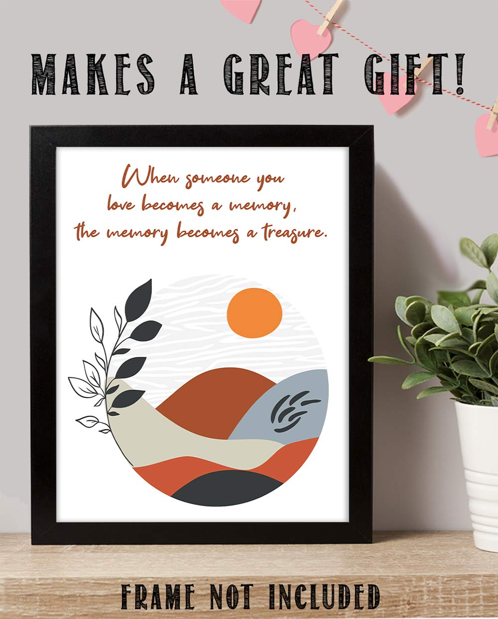Inspiring Quotes Wall Art - Boho Sun Print 11x14, Motivational & Spiritual Decor for Home & Office