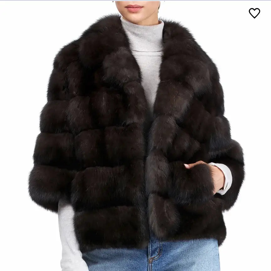 Luxury Women's Fur Coat - High Street Fashion Winter Jacket for Women | Warm Outerwear for Cold Weather, Parties & Special Occasions