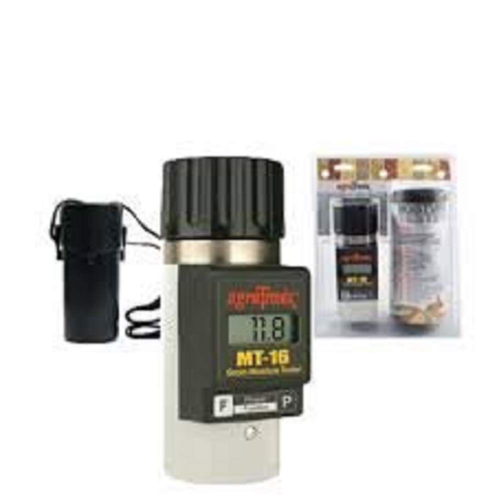 Agratronix MT-16 Digital Portable Grain Moisture Meter Tester - Fast & Accurate Moisture Analysis for Corn, Wheat, Rice - Perfect for Farmers, Grain Storage & Agricultural Use