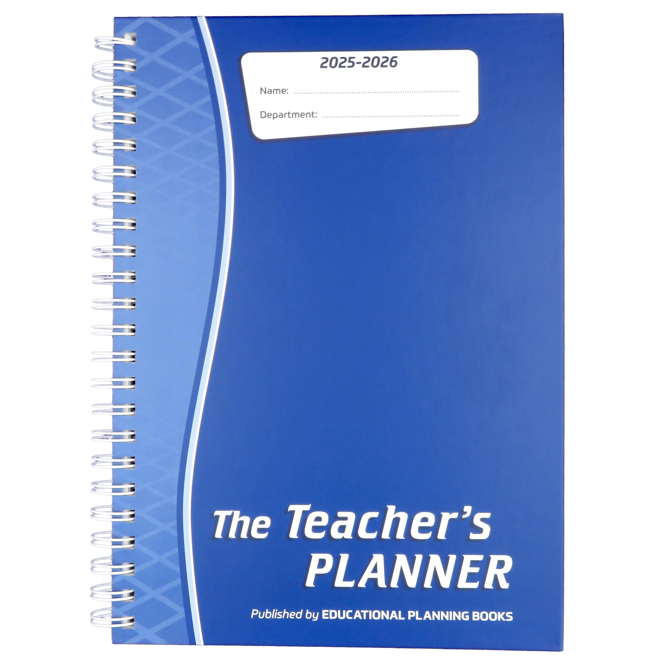 2025-2026 Teacher Planner A4 Size - 8 Period Lesson Plan Book with Monthly & Weekly Spreads - Blue Academic Organizer (TP1-B) for Classroom, Homeschool & Teacher Appreciation Gifts
