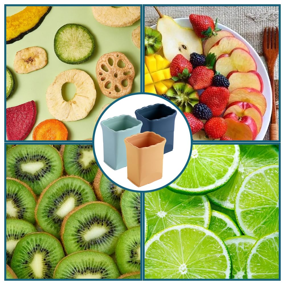 3-Piece Stainless Steel Fruit & Egg Slicer Set - Multifunctional Kitchen Tool for Strawberries, Bananas, and More - Perfect for Fruit Salads, Breakfast Platters, and Party Snacks