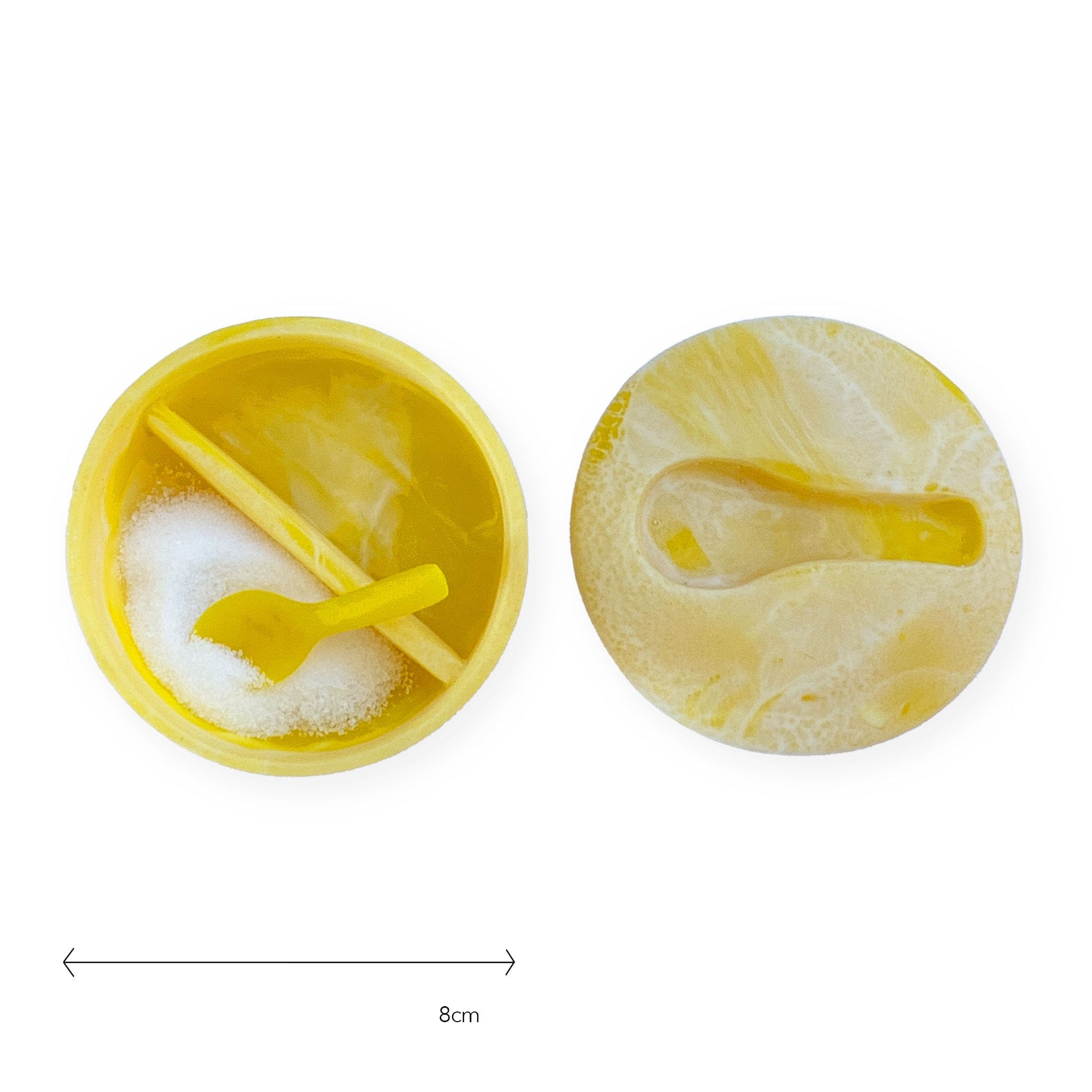 Stylish Salt and Pepper Shakers Set - Resin Swirl Buttercup Design for Kitchen & Dining Table Decor | Perfect for Home, Restaurant, and Gift Giving