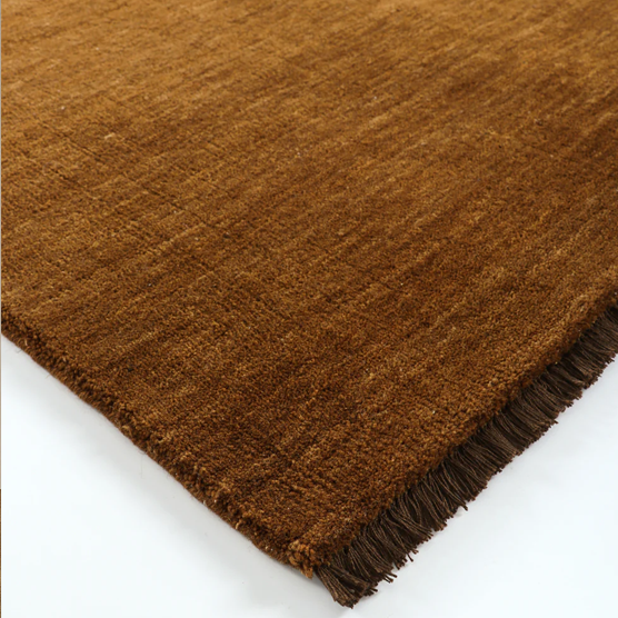 Baya Sandringham Floor Runner Rug - Pecan Brown 90cm x 500cm - Non-Slip Hallway Runner for Home & Office Decor
