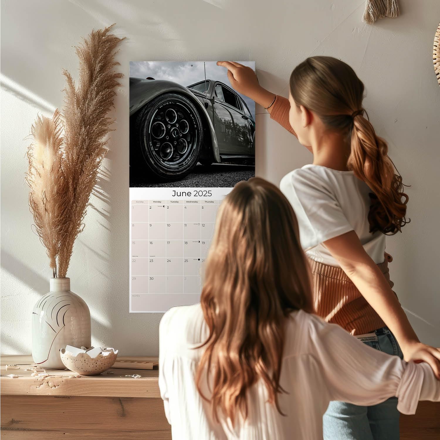 2024-2025 Volkswagen Beetle Classic Car Wall Calendar - 12
